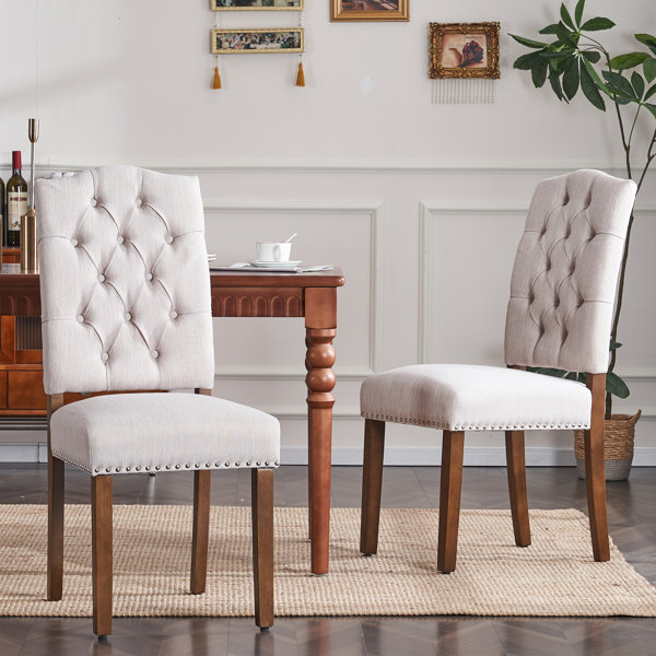 Winston Porter Iliu Tufted Upholstered High Backdining Parsons Chair